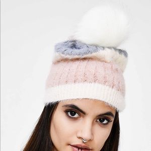 Snow Bunny Pom Beanie